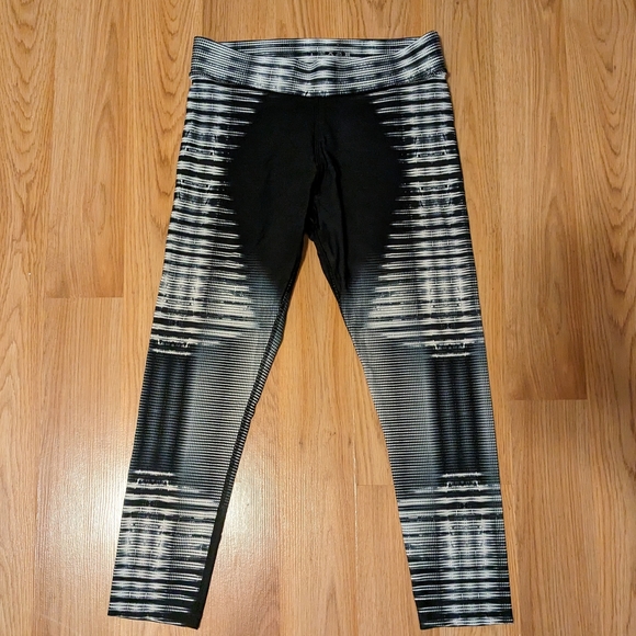 HPE Human Performance Engineering Leggings Women Size Large black/white - Picture 1 of 3